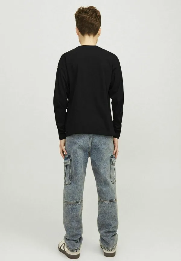 Футболка с длинными рукавами и логотипом Jack & Jones Junior, Black — фото 3
