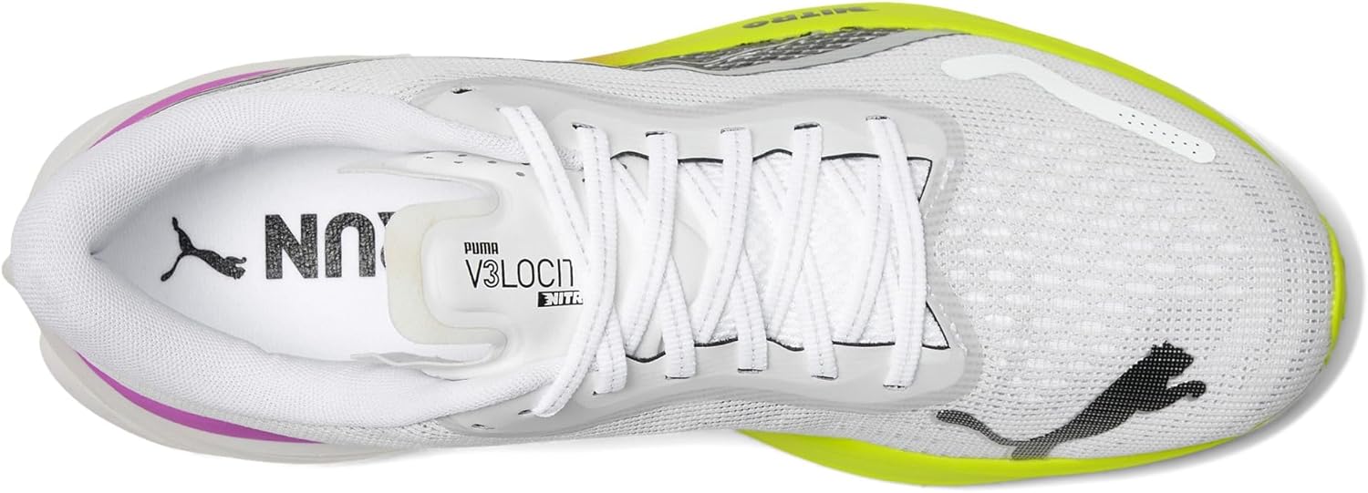 Мужские кроссовки для бега Puma Velocity Nitro 3, белый/желтый — фото 2