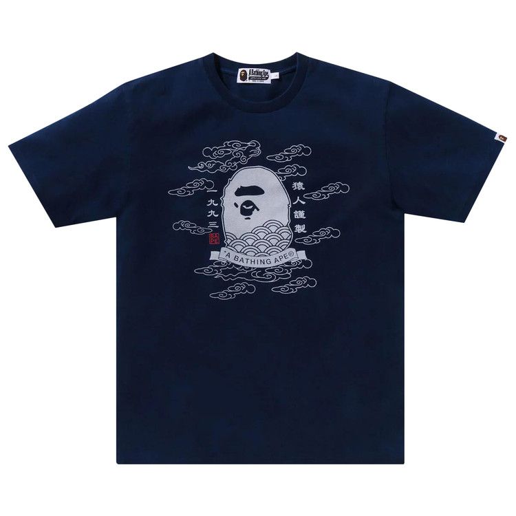 

Футболка BAPE A Bathing Ape 31st Anniv. Ape Head Tee, Indigo