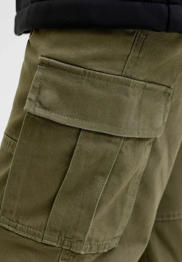 Штаны карго regular fit Jj Rebel, оливковая ночь — фото 4