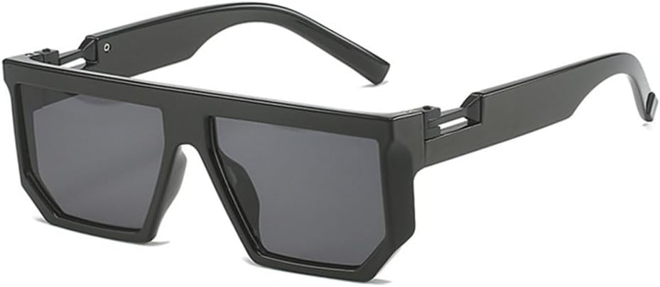 

Ретро-панк квадратные солнцезащитные очки-гелевые очка для женщин, защита от УФ-излучения UV400, модные мужские солнцезащитные очки с прозрачным градиентом в стиле «океан» generic, Glossy Black Grey