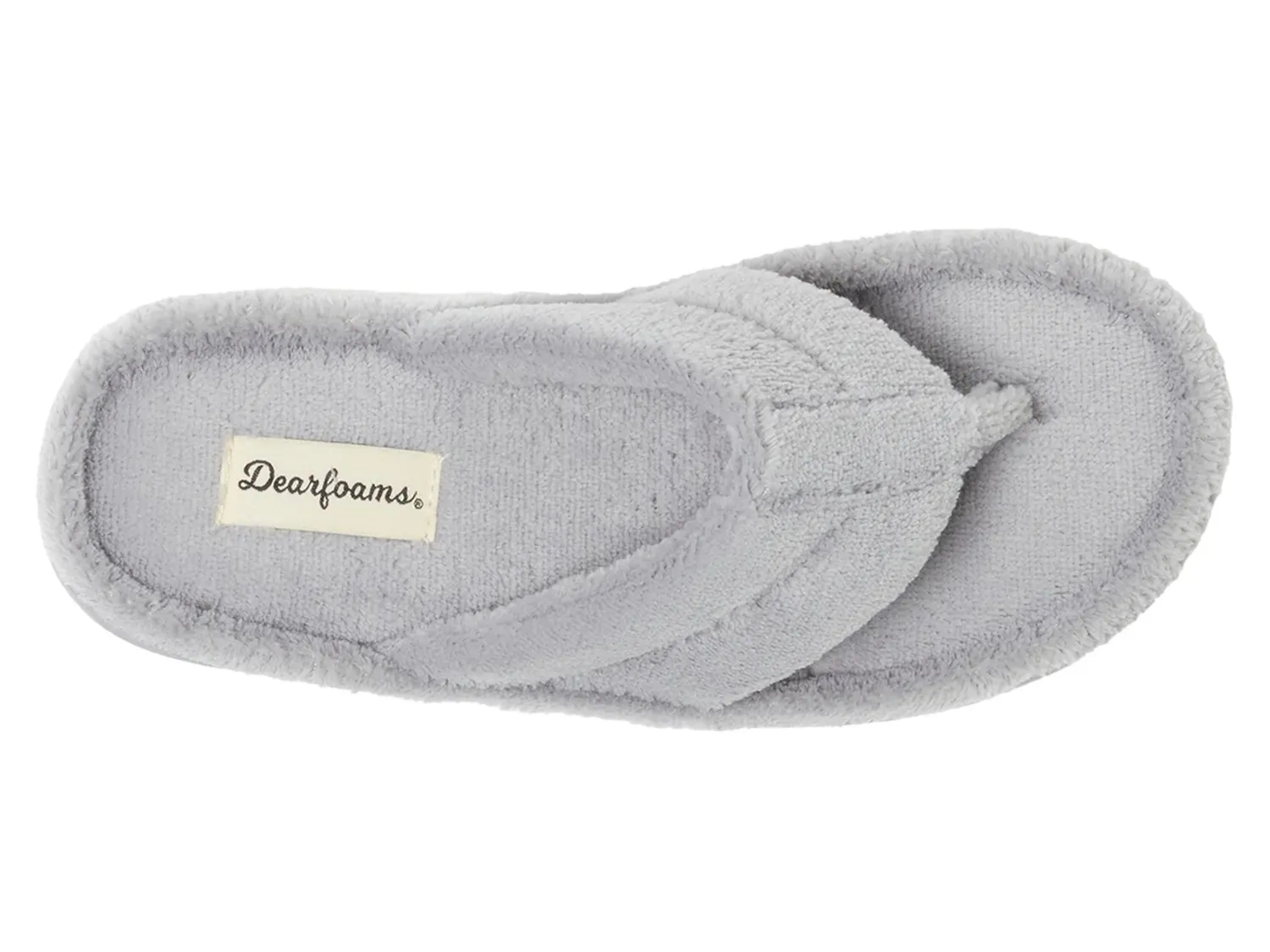 Тапочки Dearfoams Wrenley — женские, цвет «серый слякоть» — фото 4