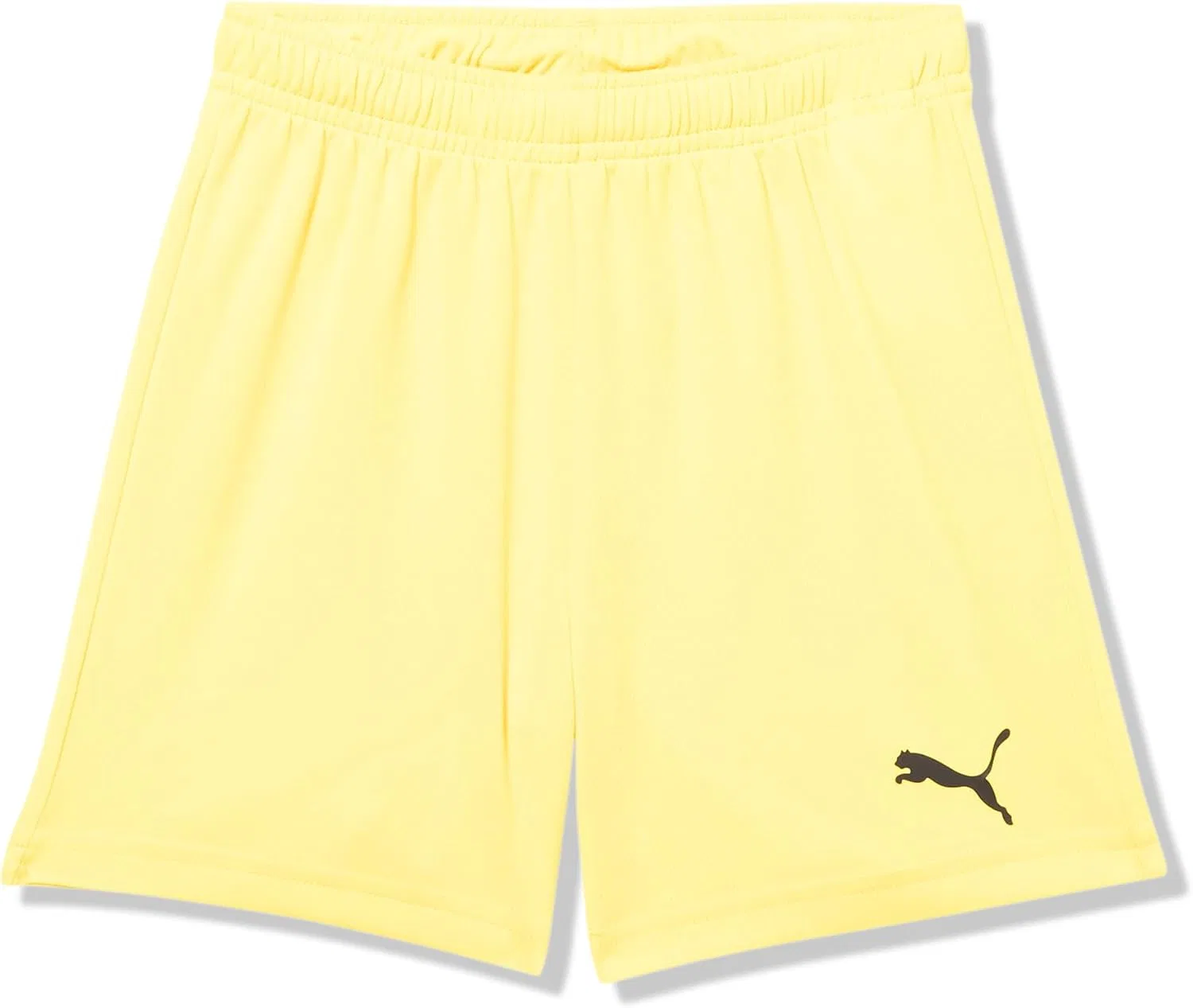 Детские шорты Puma Teamrise 4 дюйма, Cyber Yellow-Puma Black