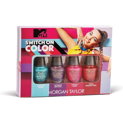 

Лак MTV Switch On Color 2020, коллекция Mini, 4 шт., 0,17 унций, 5 мл, 4 шт., Morgan Taylor