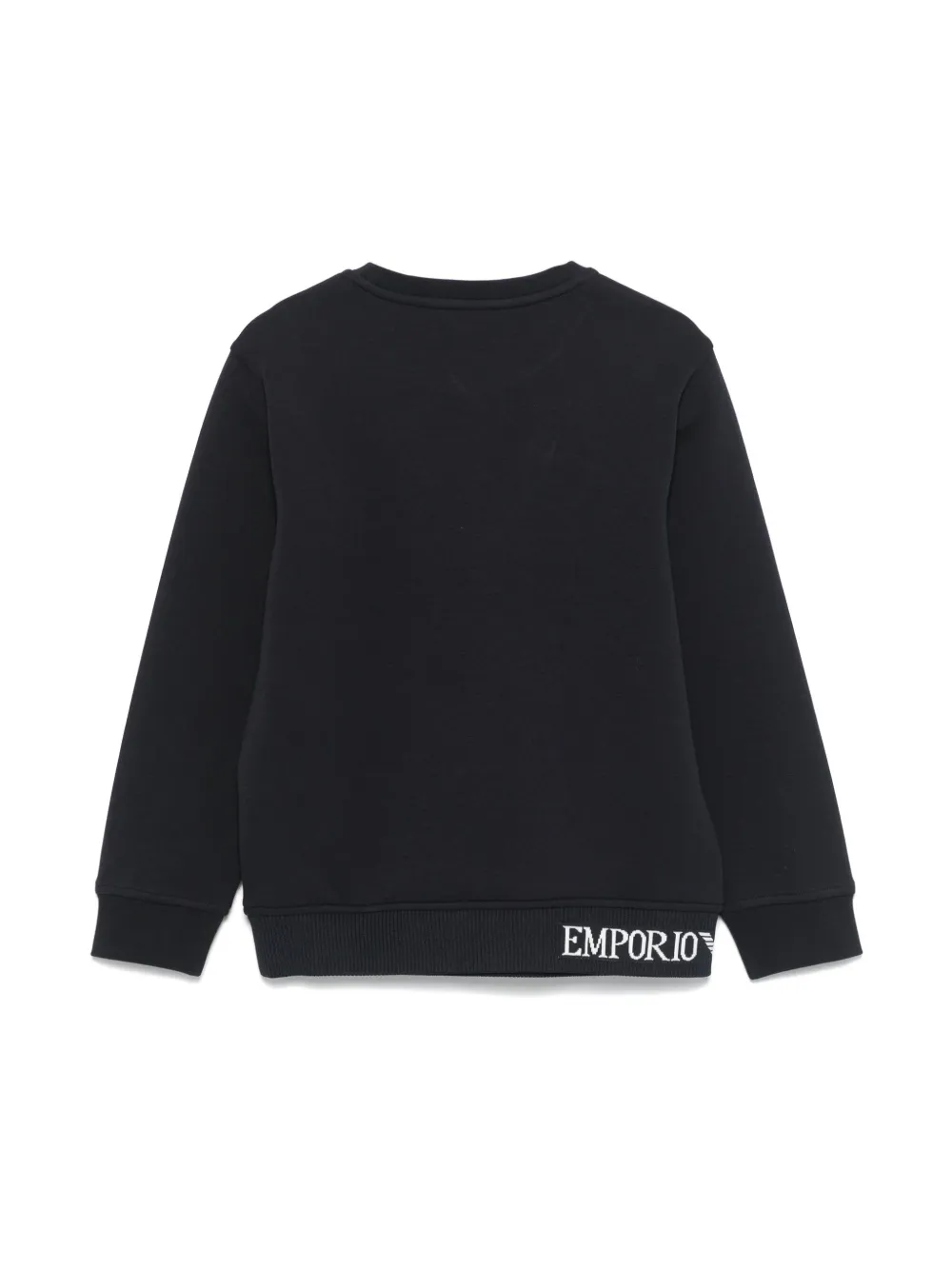 Толстовка с логотипом Emporio Armani Kids, синий — фото 2