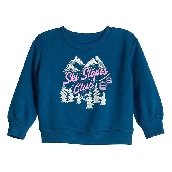 Детская флисовая толстовка для девочки Jumping Beans, Ski Slope Teal