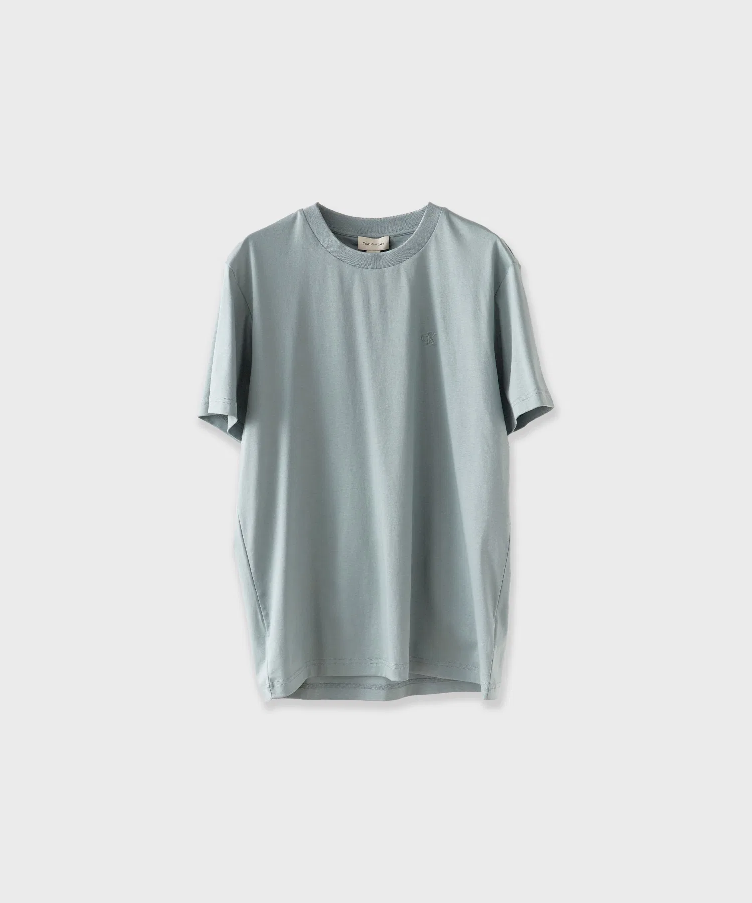 Унисекс футболка Calvin Klein SS REG LIQUID COTTON с логотипом серая