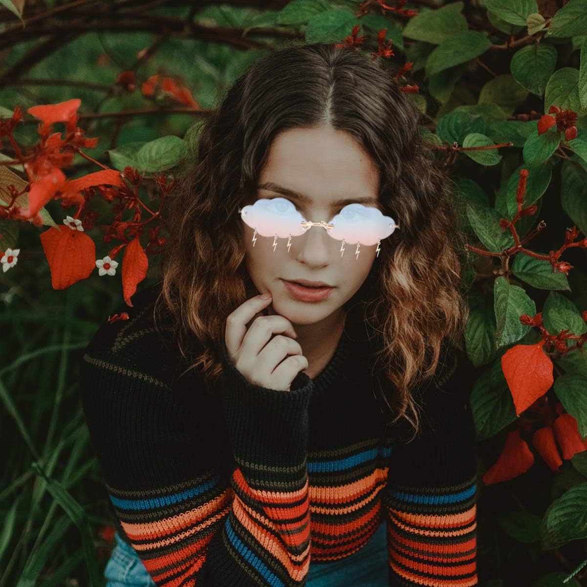 

NOLITOY 1 пара солнцезащитных очков без оправы для мужчин и женщин, винтажные солнцезащитные очки без оправы цвета «облако», очки конфетных оттенков, тонированные очки без оправы для вечеринки, Blue