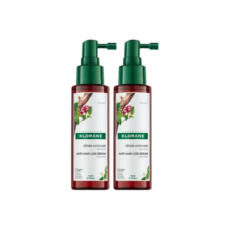 KLORANE Увлажняющие питательные вещества для волос Quinine And Snowdrop Biologicals, 100 мл, Kinina Serums Spray 100ml*2