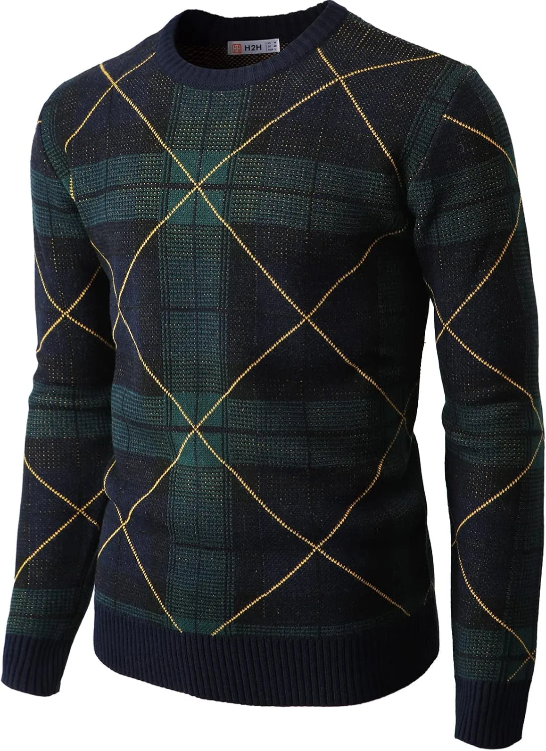 

Мужской свитшот Casual Slim Fit с начесом внутри H2H