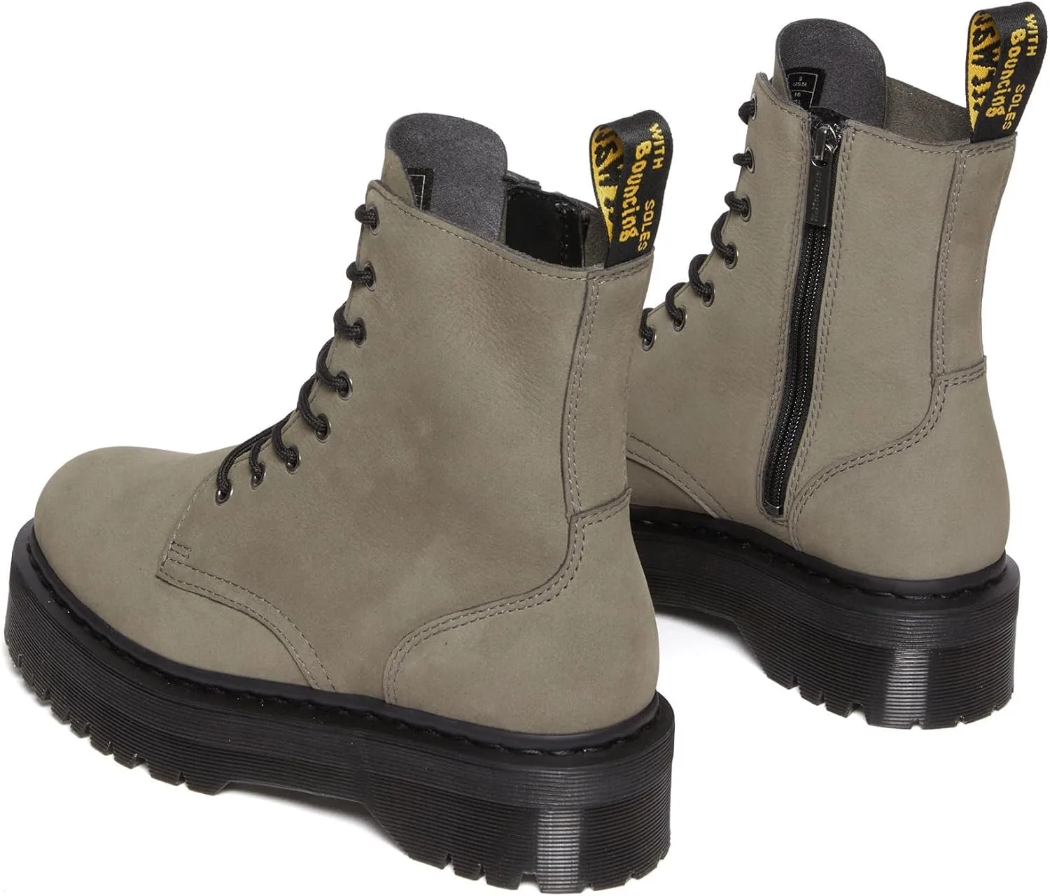 Ботинки Dr.Martens мужские с 8 люверсами Dr. Martens, серый — фото 4