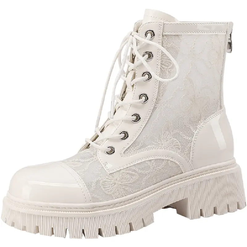 Ботильоны Mulinsen женские бежевые, высота каблука около 5 см