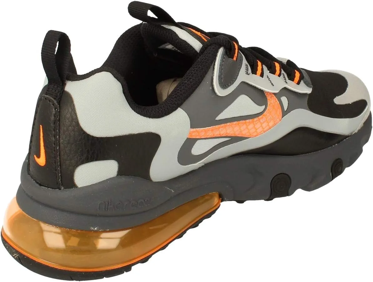 Кроссовки Nike Primary Air Max 270 React для мужчин, черный/оранжевый/серый — фото 3