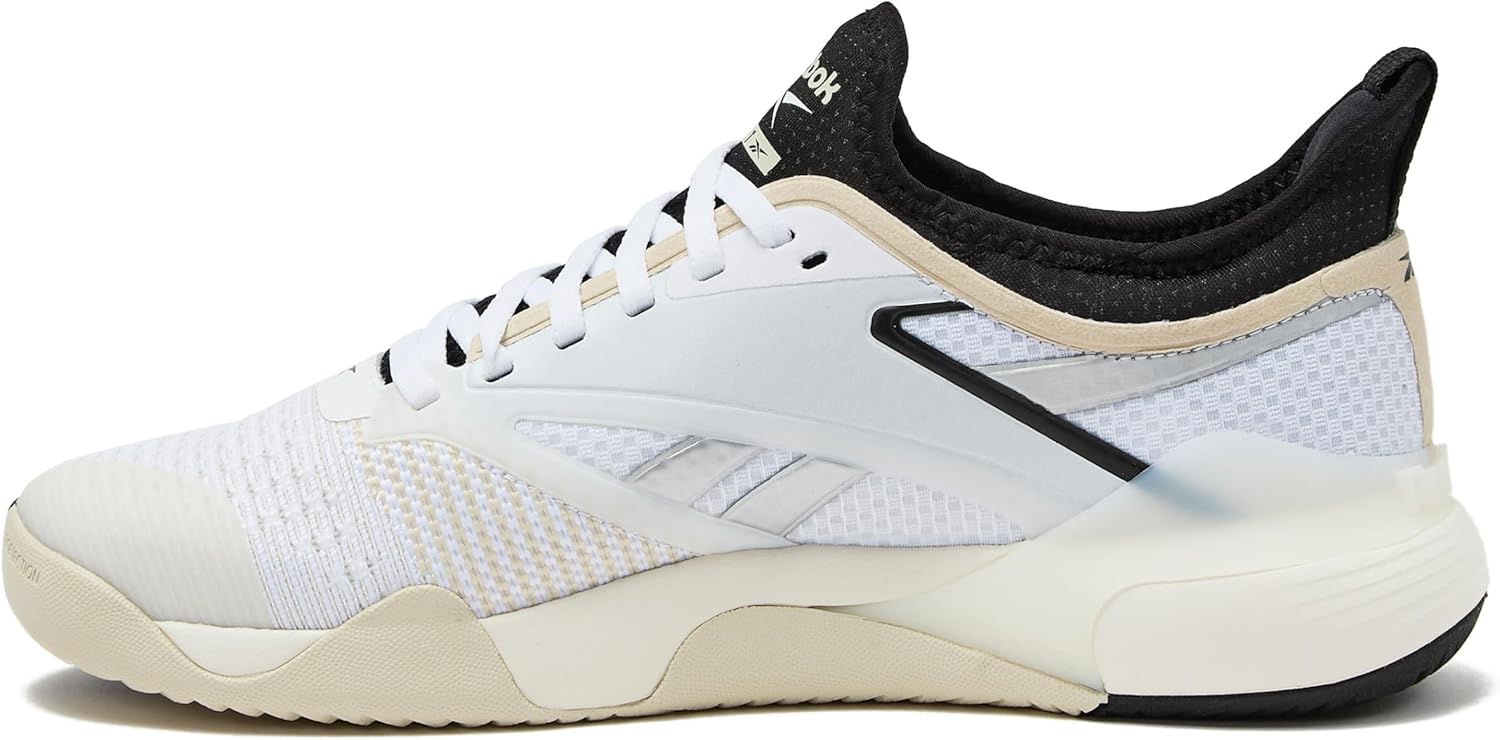 Мужские спортивные кроссовки Reebok Nano Court для пикубола, белый/черный — фото 3