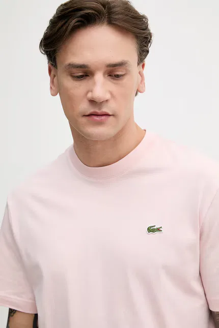 Футболка базовая Lacoste, розовый — фото 4