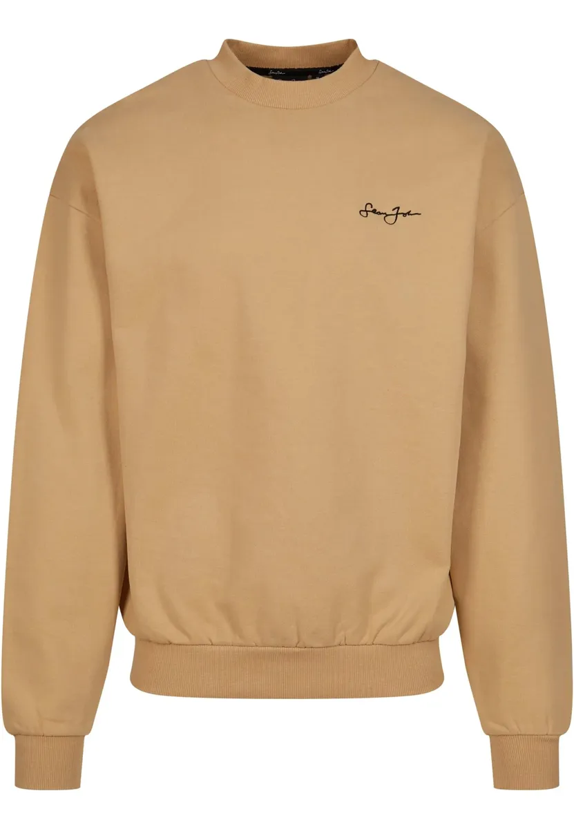 

Свитер Sean John с круглым вырезом " Sean John Men's JM233-021-1 SJ Script Logo Retro Backprint Crew", бежевый