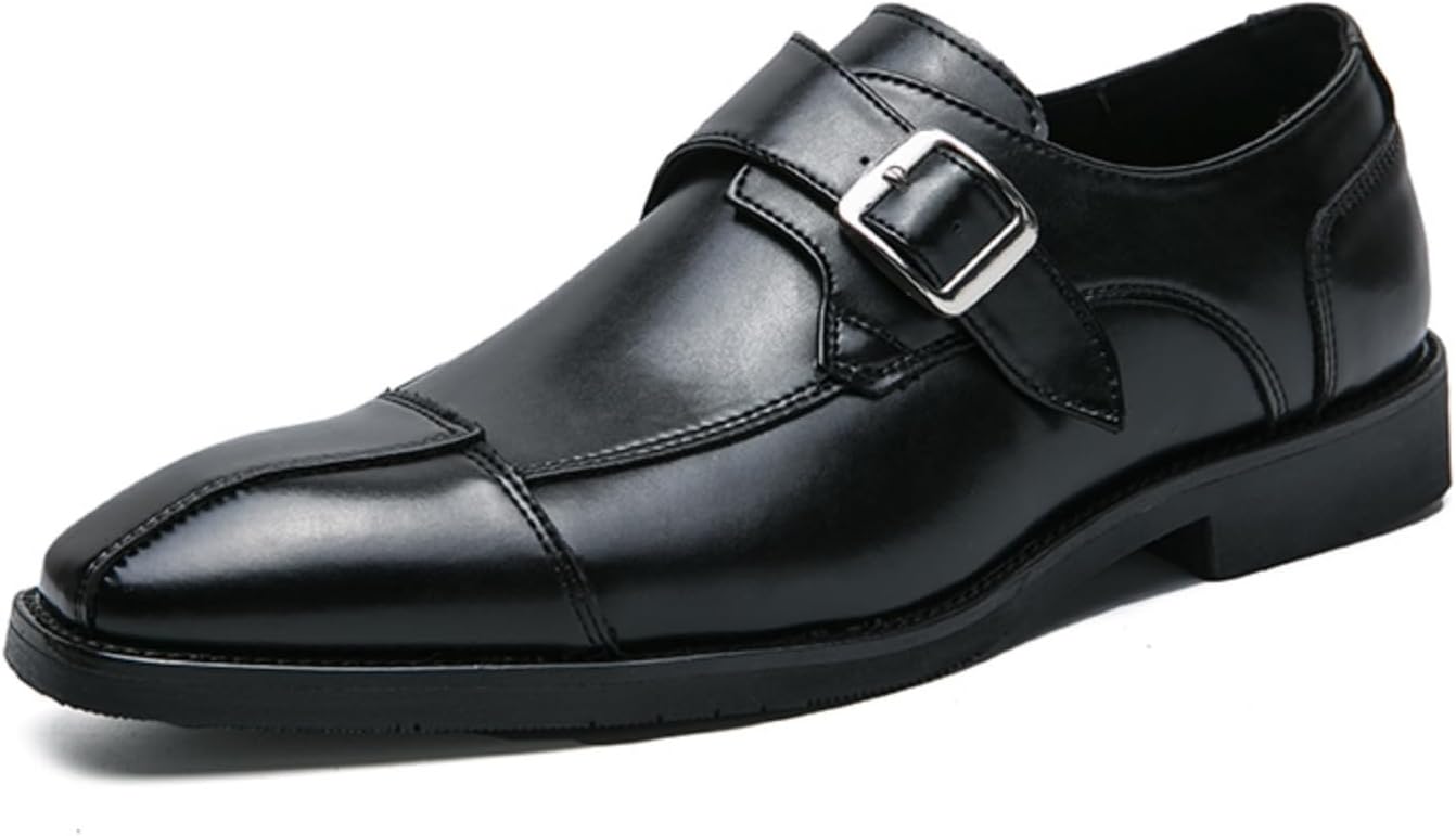 

Мужские кожаные слипоны с монк-ремешком и пэчворк, оксфорды, удобные, легкие, дышащие, для деловых встреч, свадеб, официальных ужинов, офиса, повседневной носки и социальных мероприятий Yrzhgdl, черный