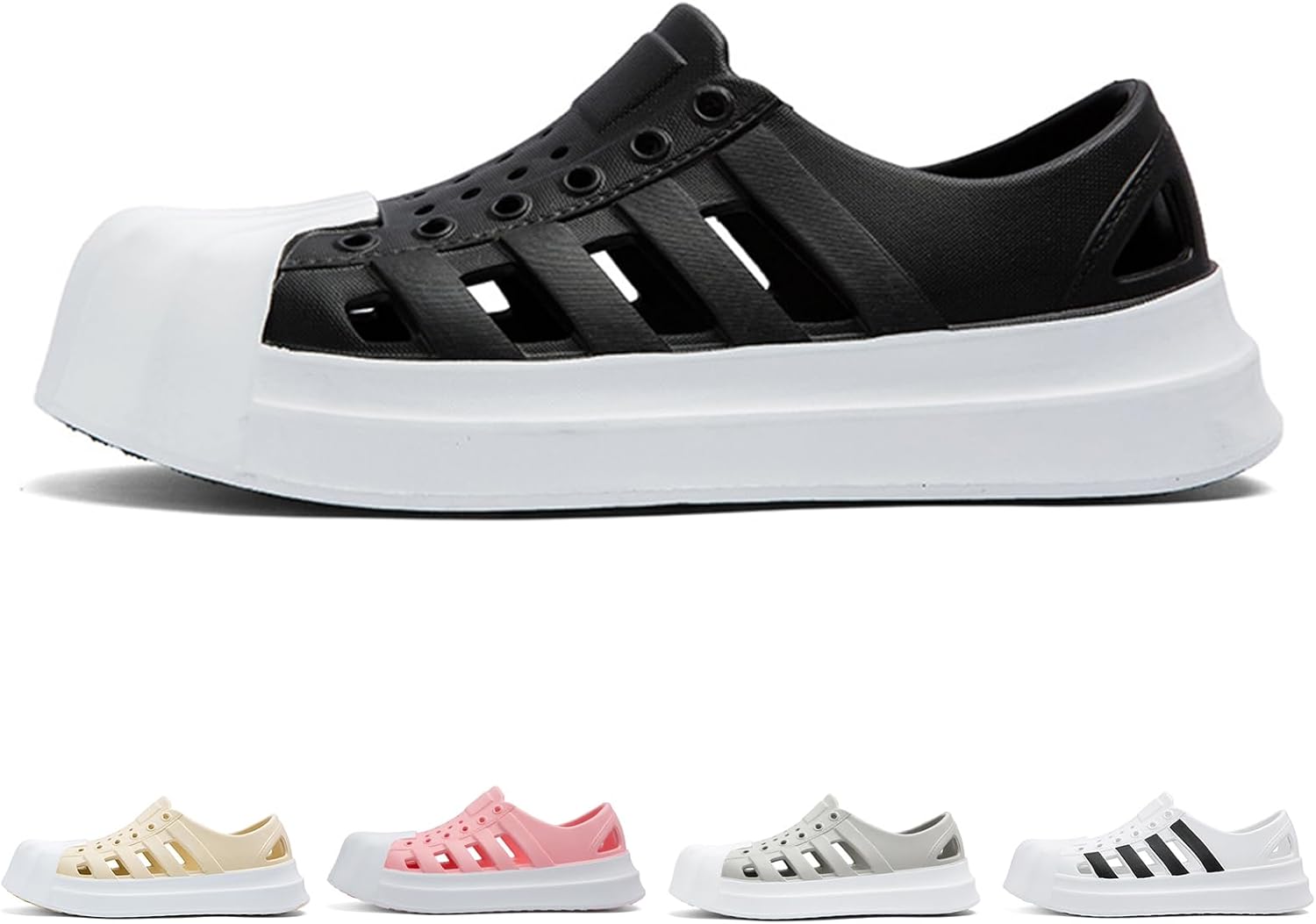 

Модная мужская обувь для садоводов для женщин, дышащие слипоны для садоводства, быстро сохнущие, противоскользящие водные туфли, пляжные сандалии Gezolligheid, черный