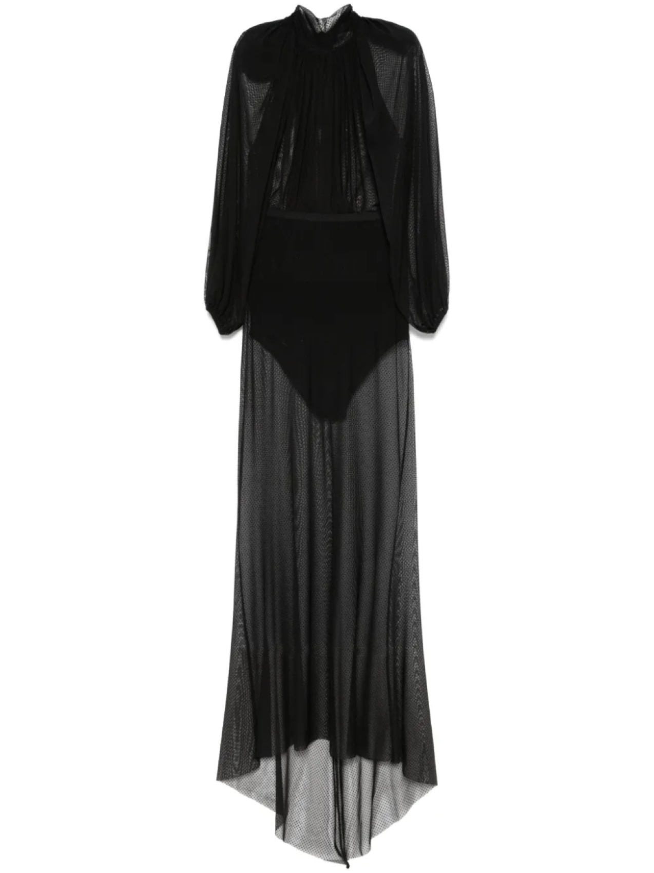 

Комплект макси-юбки «Poin d'esprit» Atu Body Couture, черный