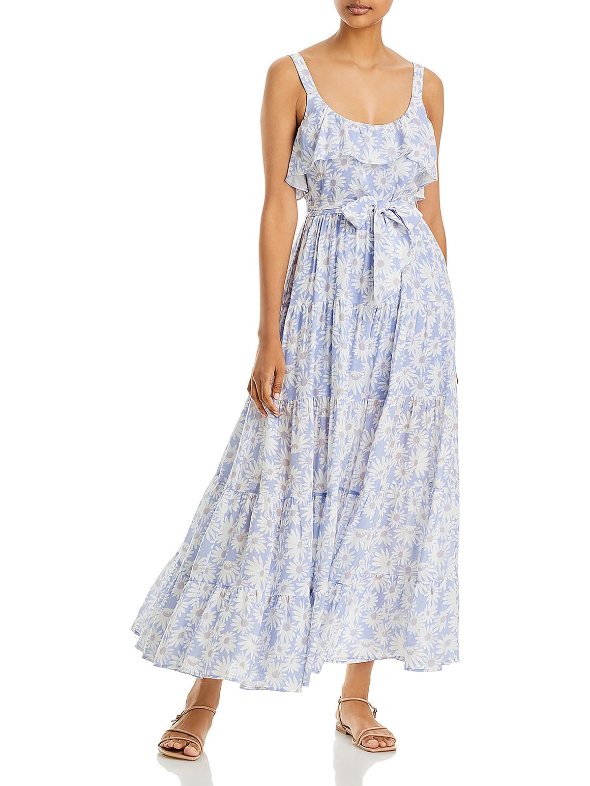 

Длинное макси-платье с цветочным принтом от Tevin Womens Paige, цвет periwinkle