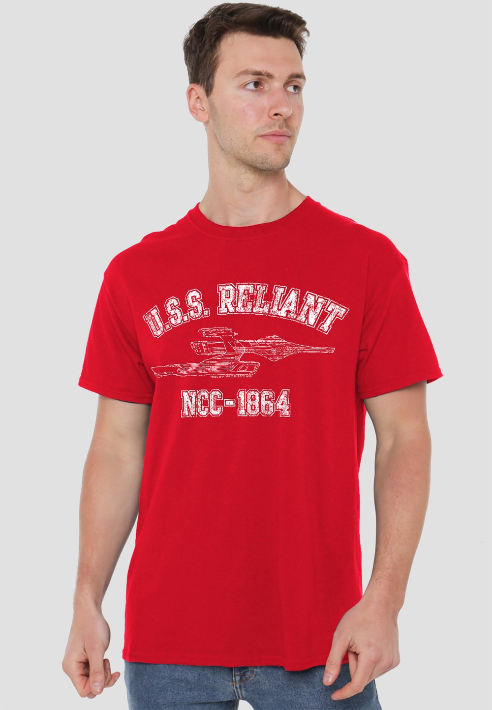 

Футболка с принтом STAR TREK RELIANT ATHLETIC Cotton Soul, красный