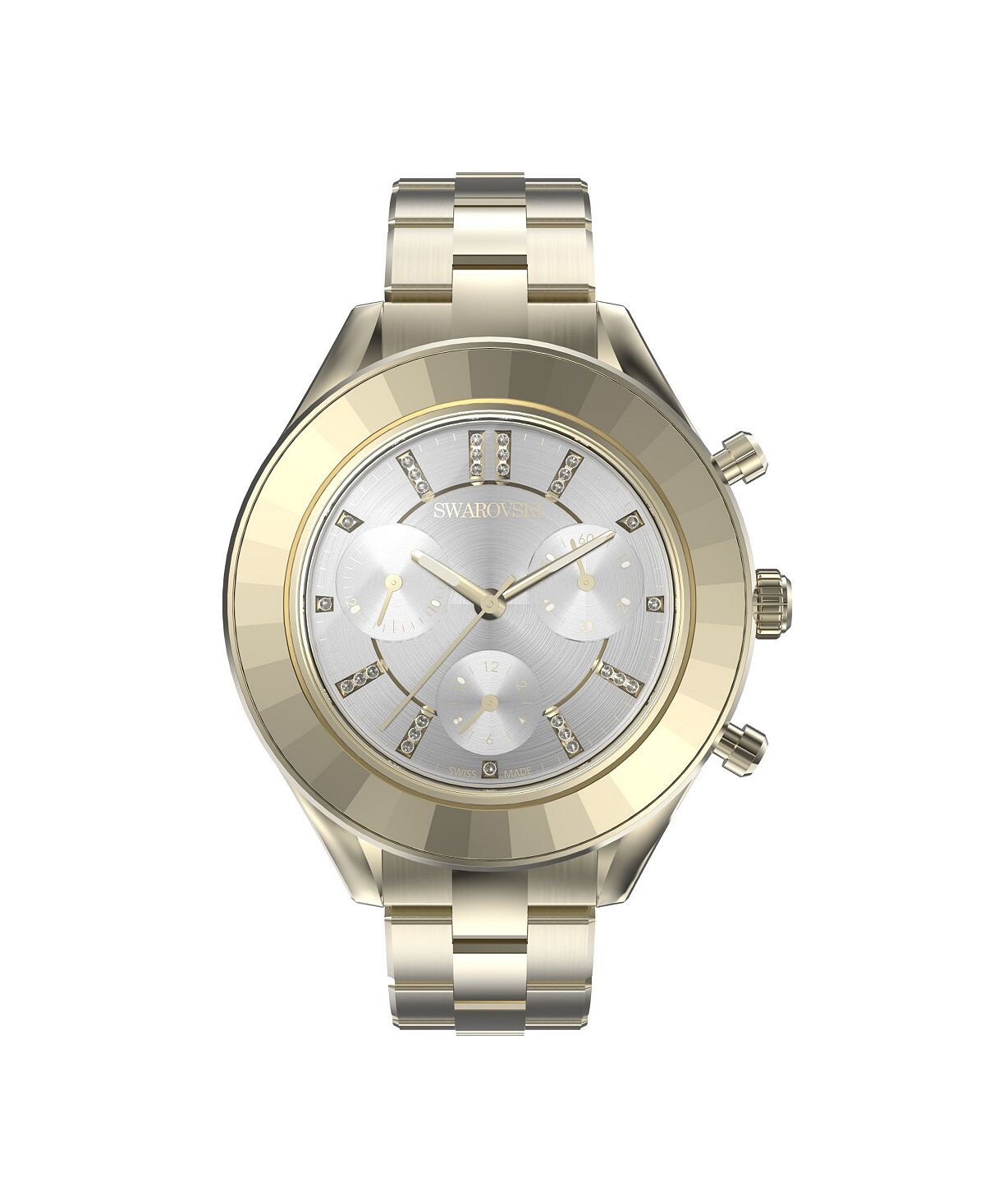 

Часы Octea Lux Sport унисекс с золотистым браслетом, 37 мм Swarovski, золотой
