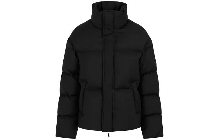 Воротник-воронка утепленная пуховая куртка EMPORIO ARMANI, черный — фото 3