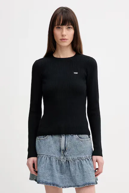 Свитер из гладкой пряжи Levi's, черный