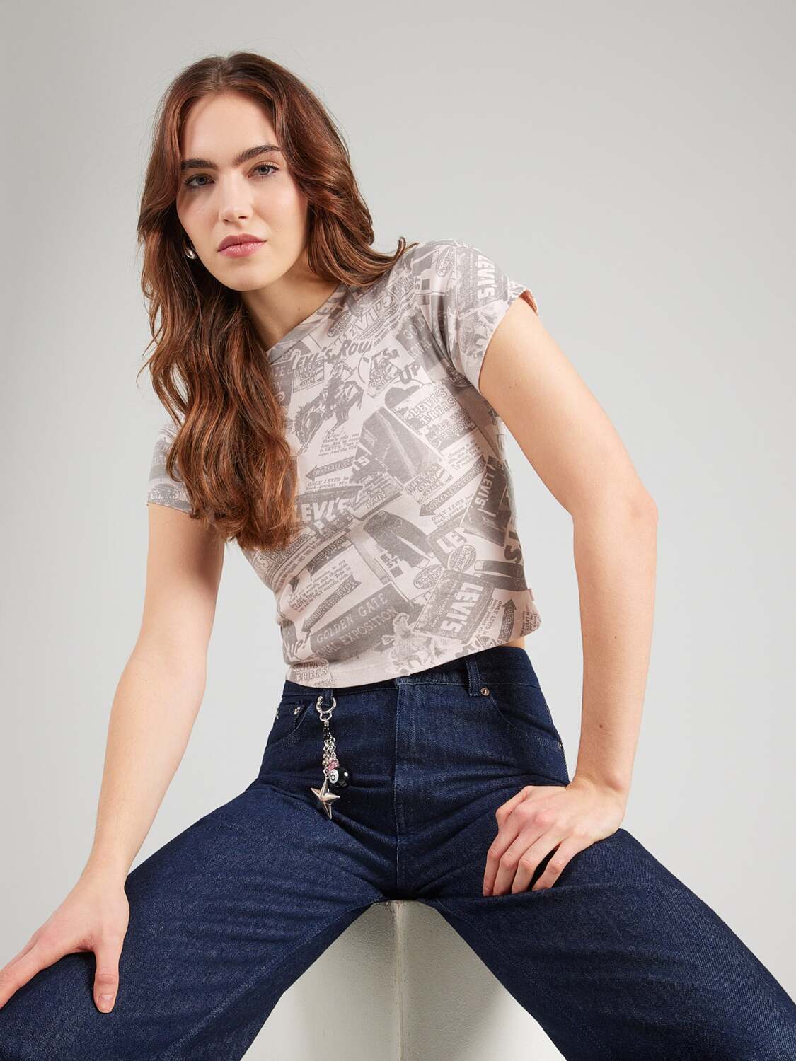 LEVI'S  Футболка 'ESSENTIAL SPORTY' в пастельно-розовом цвете — фото 3