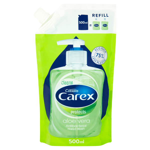

Поставка антибактериального жидкого мыла, 500 мл Carex Aloe vera