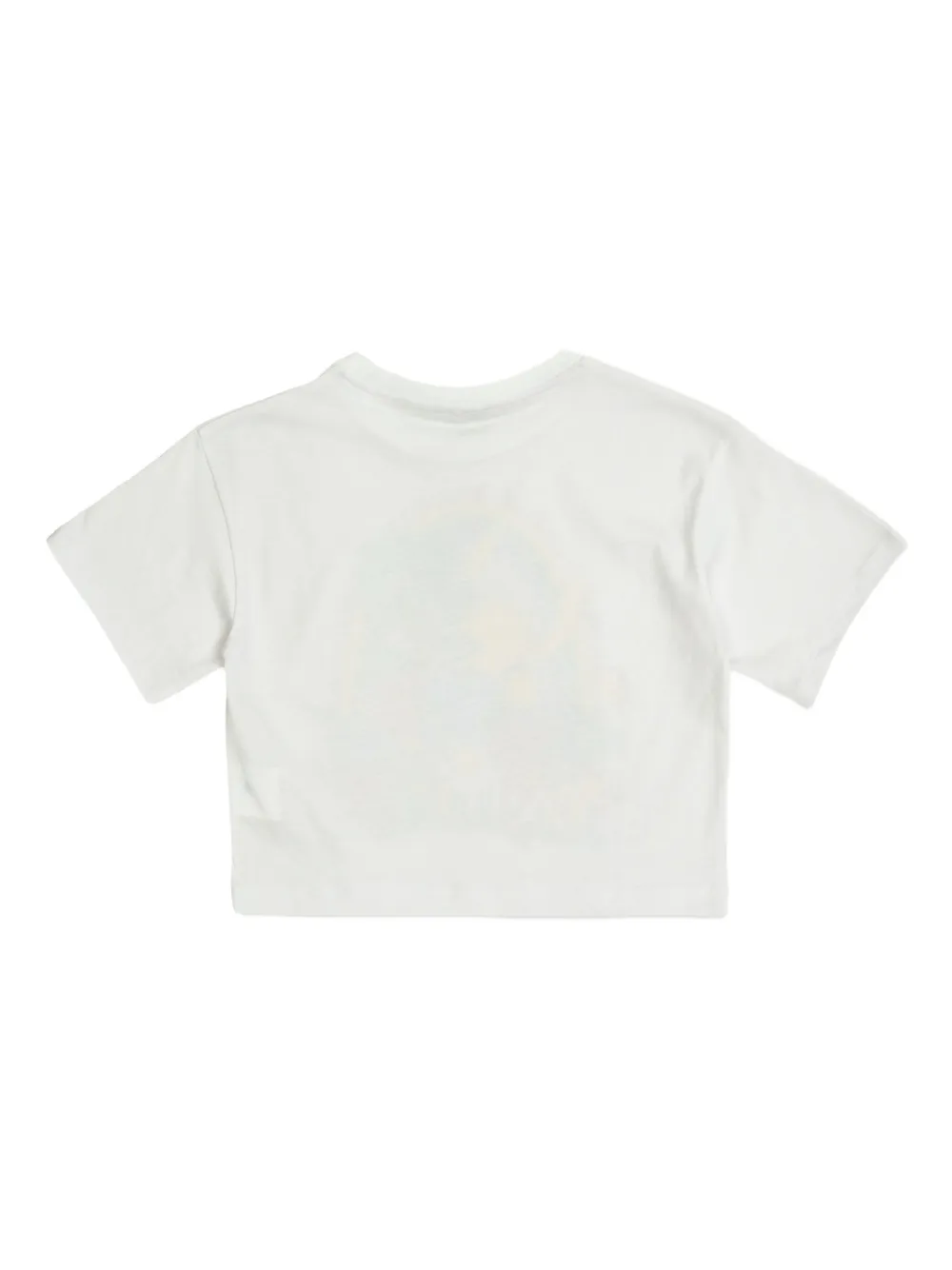 Укороченная футболка с графическим принтом Stella McCartney Kids, белый — фото 2