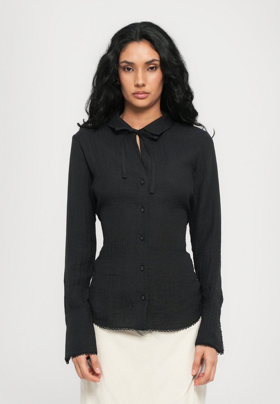 

Блуза Proenza Schouler White Label CAMI SHIRT CRINKLE, Black