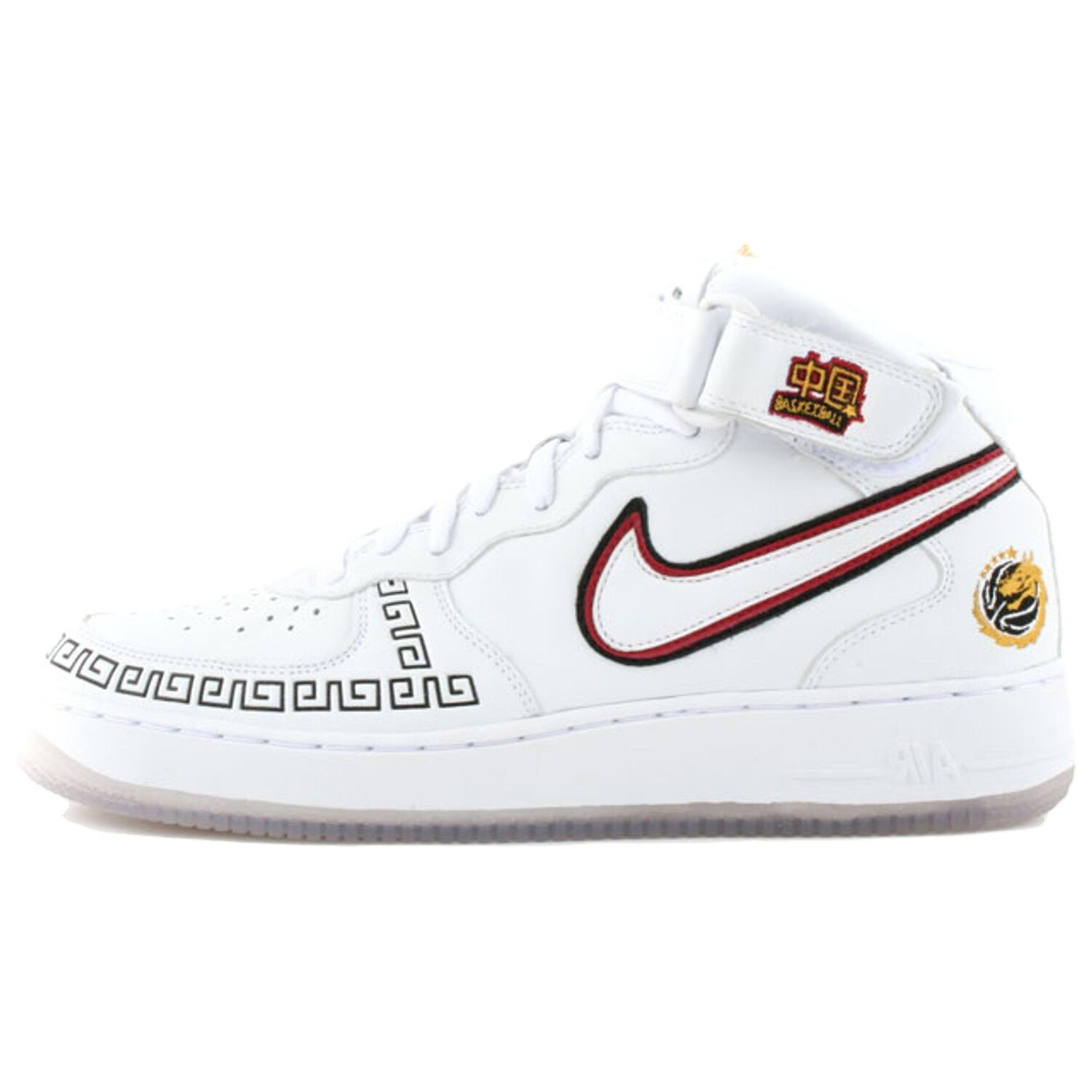 

Баскетбольные кроссовки Air Force 1 Basketball Shoes Men Mid-Top White/Red Nike