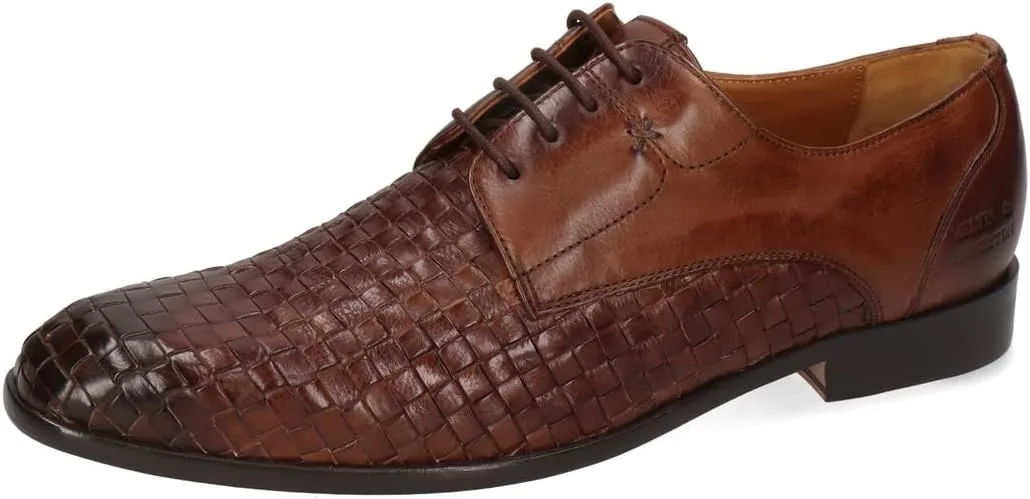 Мужские оксфорды Melvin & Hamilton Elyas 4 Woven Lecce Mid Oxford, коричневый — фото 3