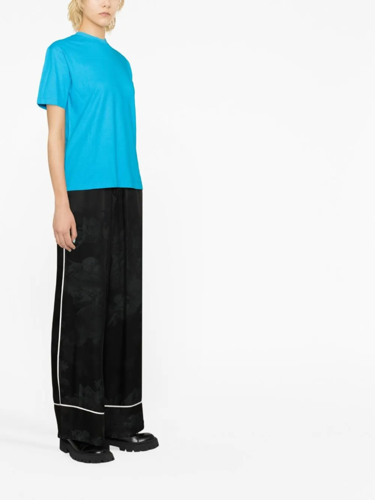 Off-White футболка с короткими рукавами и полосками Diag, синий — фото 3