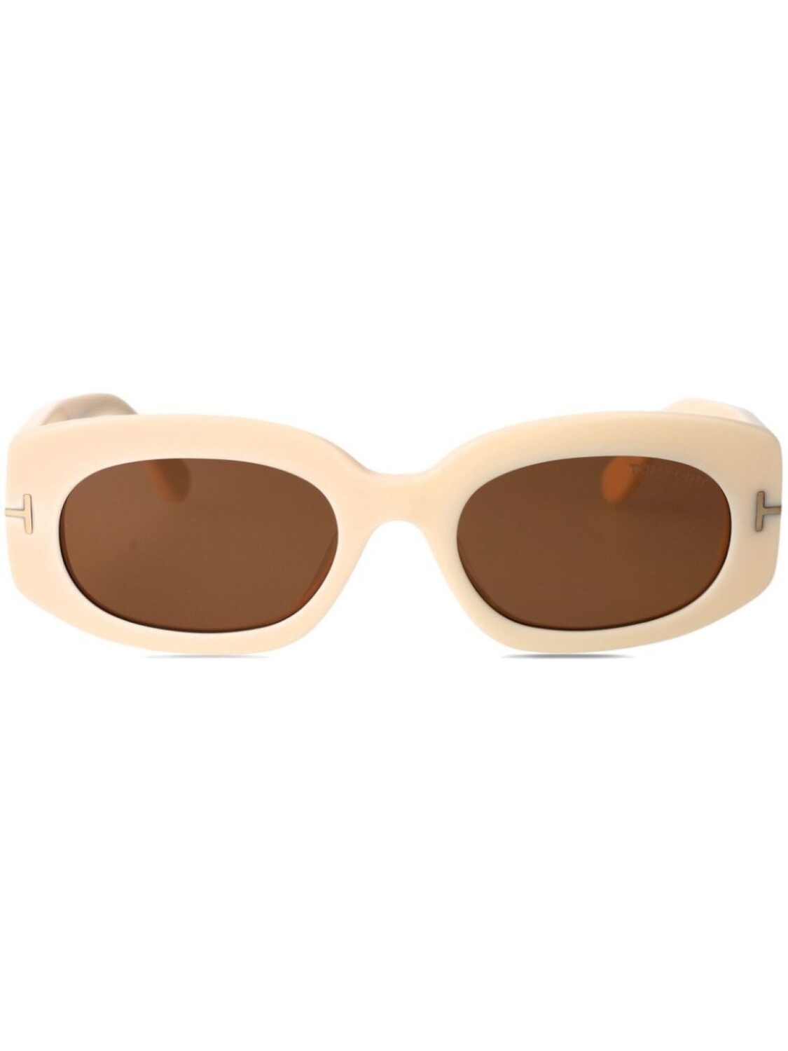

Солнцезащитные очки в овальной оправе TOM FORD Eyewear, нейтральный цвет