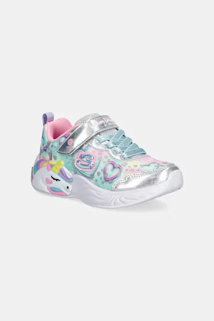 Кроссовки детские с блестками UNICORN DREAMS - HEART SPARKL Skechers, мультиколор