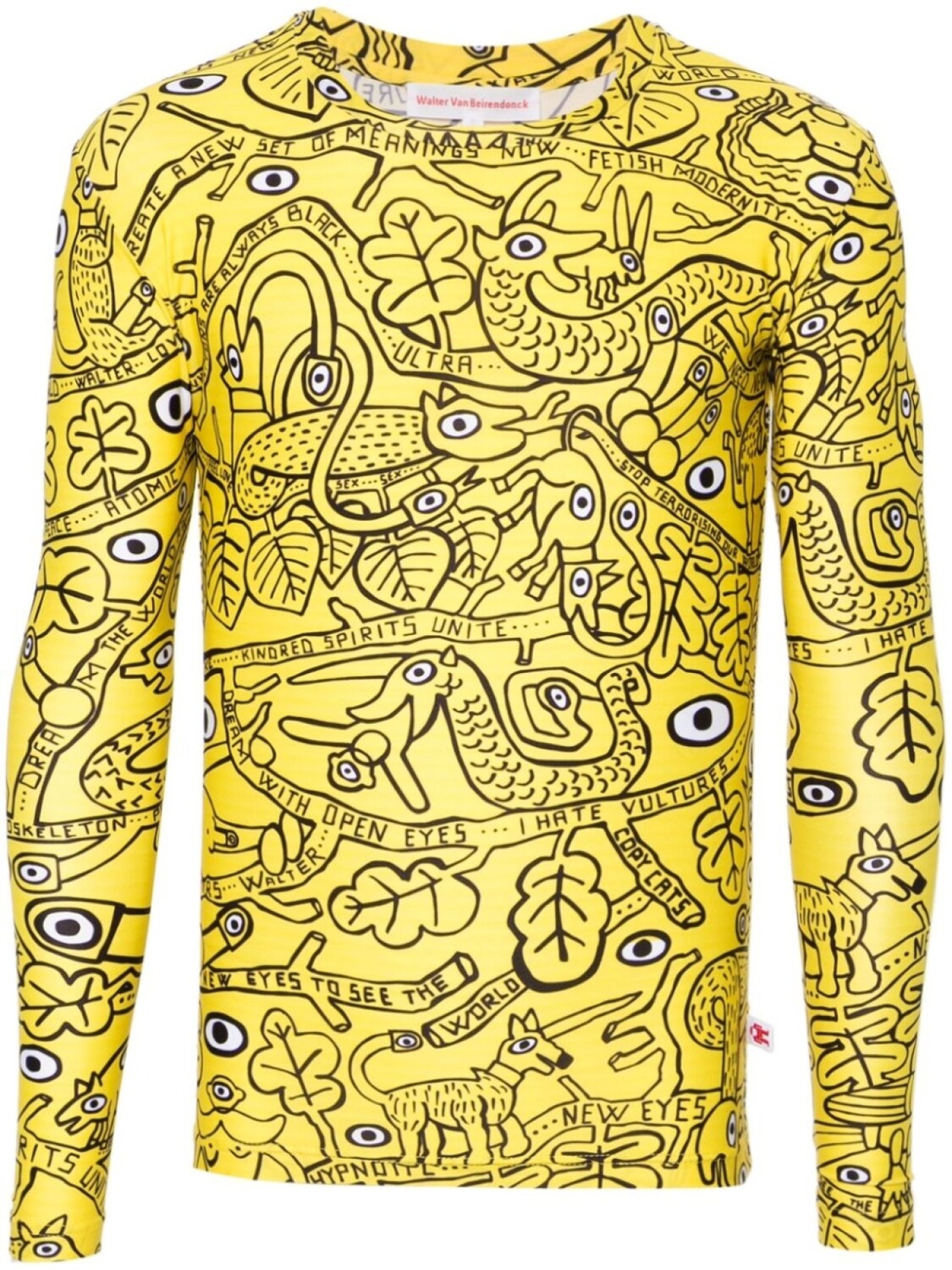 

Walter Van Beirendonck футболка Otranto с длинными рукавами, желтый