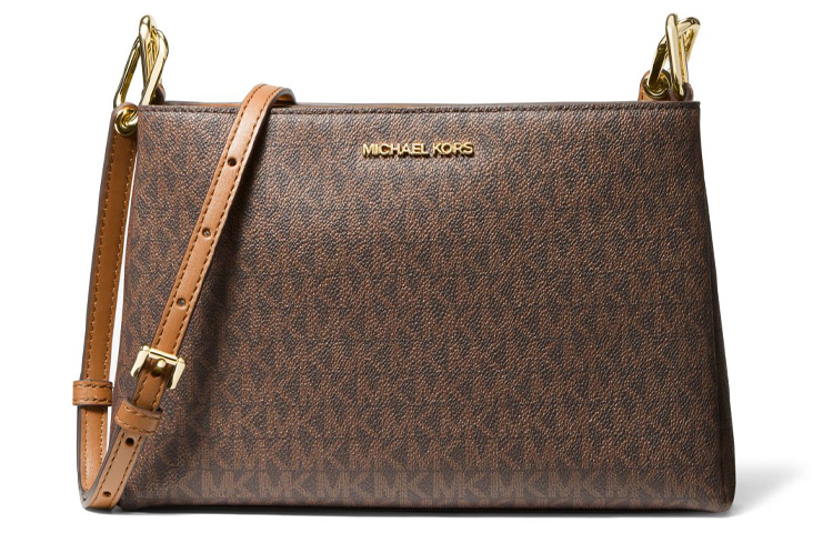 

MICHAEL KORS Женская темно-коричневая сумка через плечо среднего размера с одним плечевым ремнем