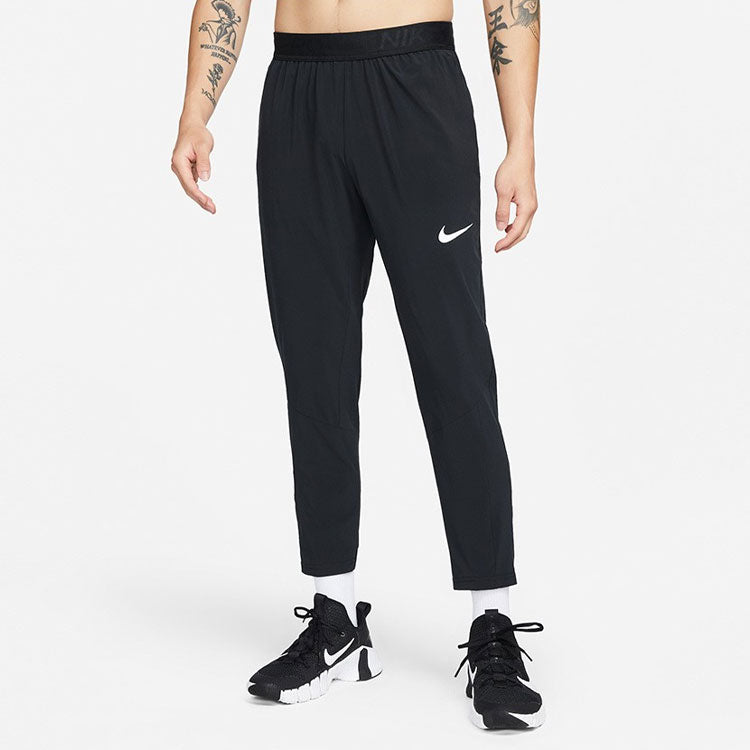Спортивные брюки Men's Nike Logo Printing Solid Color Elastic Waistband Sports Pants/Trousers/Joggers Autumn Black DM5949-011 — фото 4
