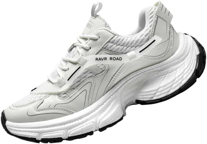 

Мужские модные спортивные кроссовки FmShi с толстой подошвой в ретро-стиле. Оснащены амортизирующим дизайном. Удобные, противоскользящие, долговечные. Подходят для улицы и повседневного использования, белый