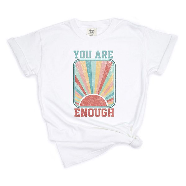 

Футболка You are enough sun garment dyed Simply Sage Market, White