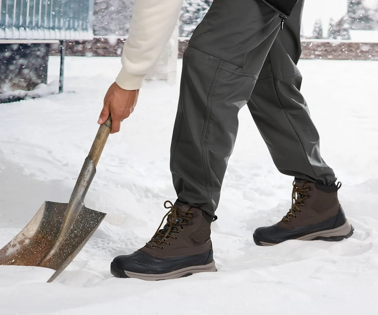 

Мужские зимние ботинки с утеплителем и водонепроницаемой конструкцией для походов Coostar, темно-коричневый