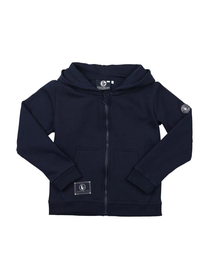 

Пуловер с капюшоном SCHIETWETTER Kinder Kapuzenjacke Anouk, цвет navy-neongrün