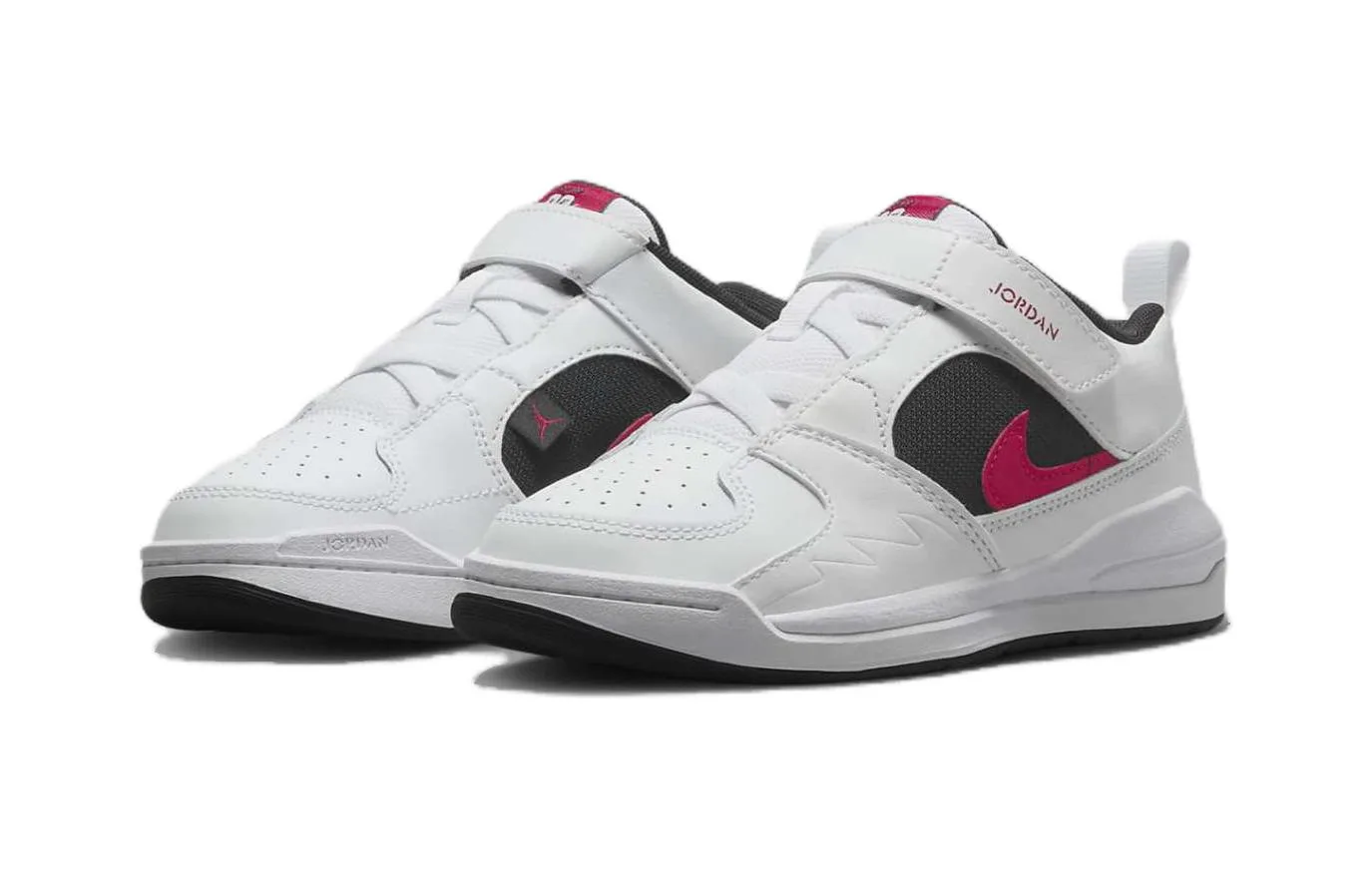 Jordan Stadium 90 PS дышащие детские кроссовки low top устойчивые к истиранию белый черный красный — фото 4