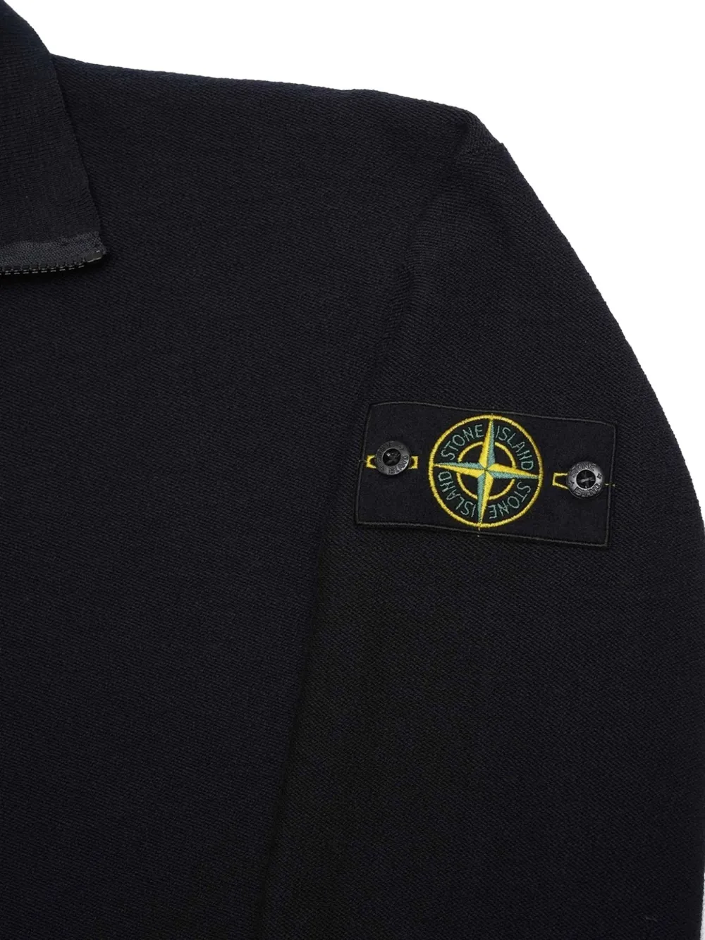 Свитер с застежкой-молнией на воротнике Stone Island, черный — фото 3