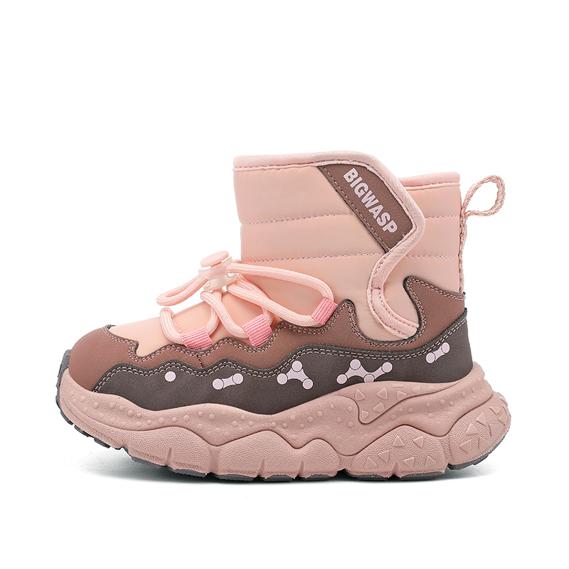 

Противоскользящие легкие утепленные водонепроницаемые детские ботинки kids' BIG WASP, розовый