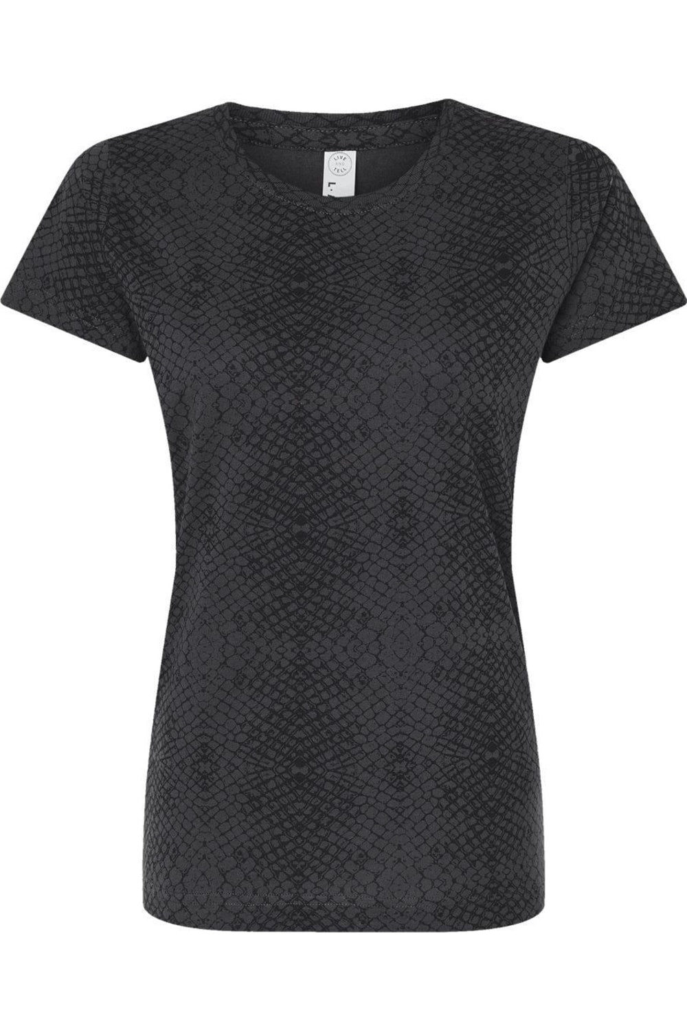 

Женская футболка LAT Fine Jersey, цвет black reptile