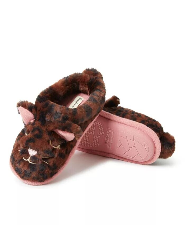 

Домашние тапочки без шнуровки Peyton Animal для мальчиков Dearfoams, фиолетовый
