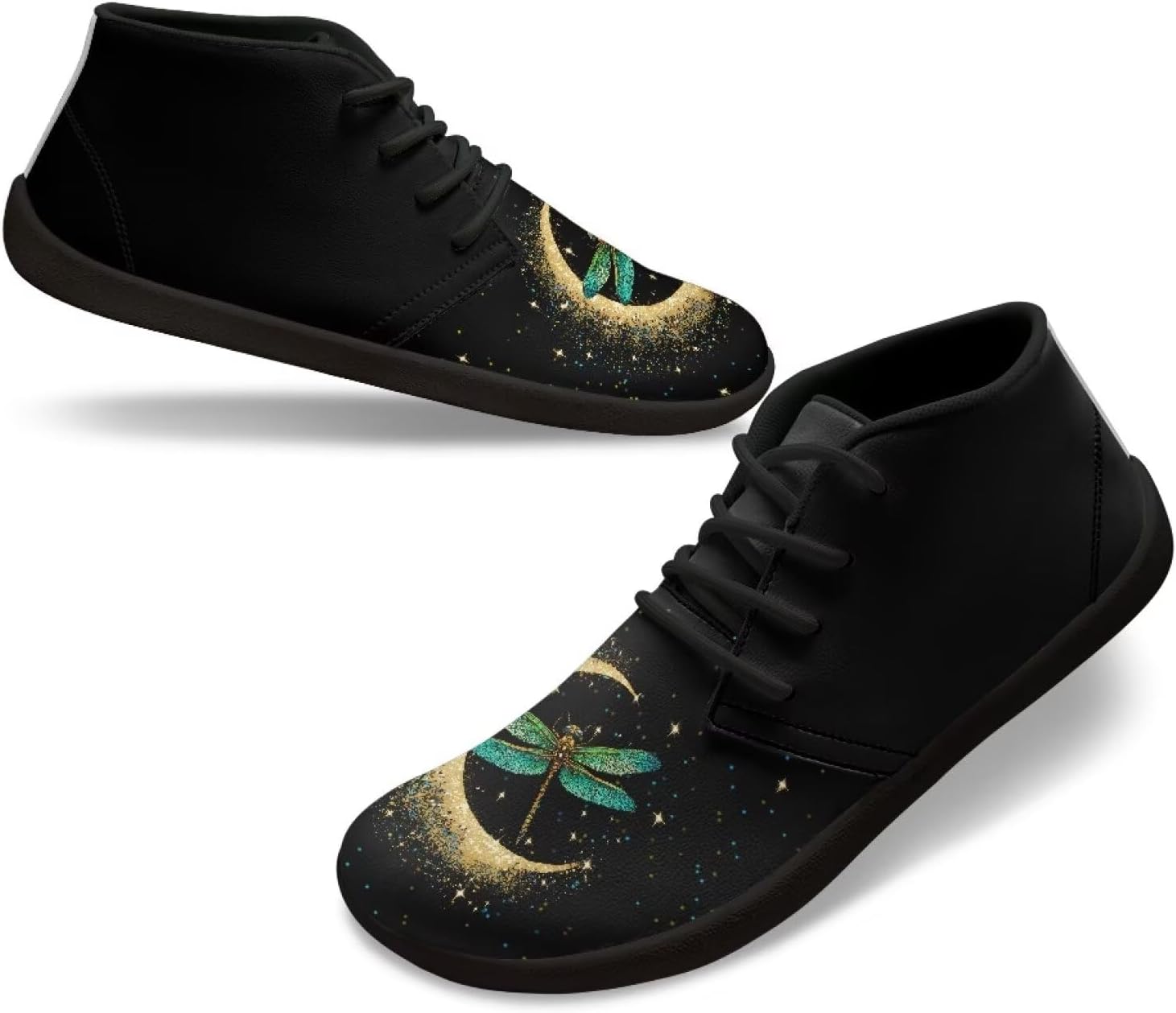 

Мужские минималистичные обувь Fuxowvby, Модные кроссовки с широкой носочной частью, Кроссовки для тренировок с нулевым перепадом, размер US 5-14, Moon Dragonfly